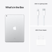 Apple iPad 2021 (9th Generation) 10.2-Inch, 64GB, WiFi, Silver With Facetime - International Version
