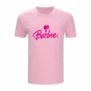 Al amal Barbie causual T-shirt(1 Designs) for Girls ( Pink )