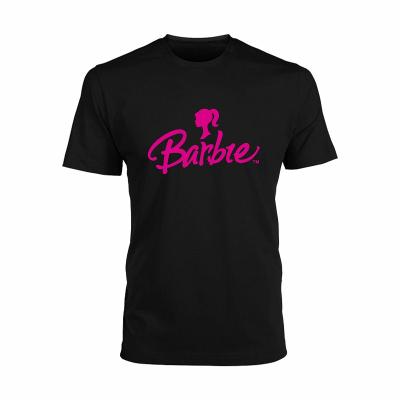 Al amal Barbie causual T-shirt(1 Designs) for Girls ( Black )