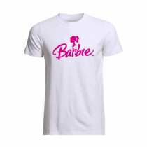 Al amal Barbie causual T-shirt(1 Designs) for Girls ( White )
