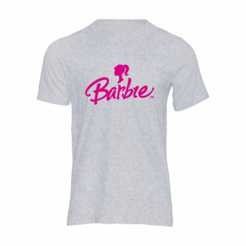 Al amal Barbie causual T-shirt(1 Designs) for Girls ( Grey )