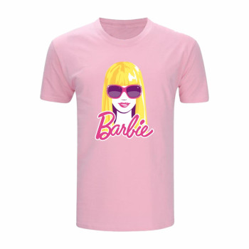 Al amal Barbie causual T-shirt(2 Designs) for Girls ( Pink )