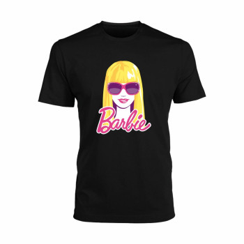 Al amal Barbie causual T-shirt(2 Designs) for Girls ( Black )