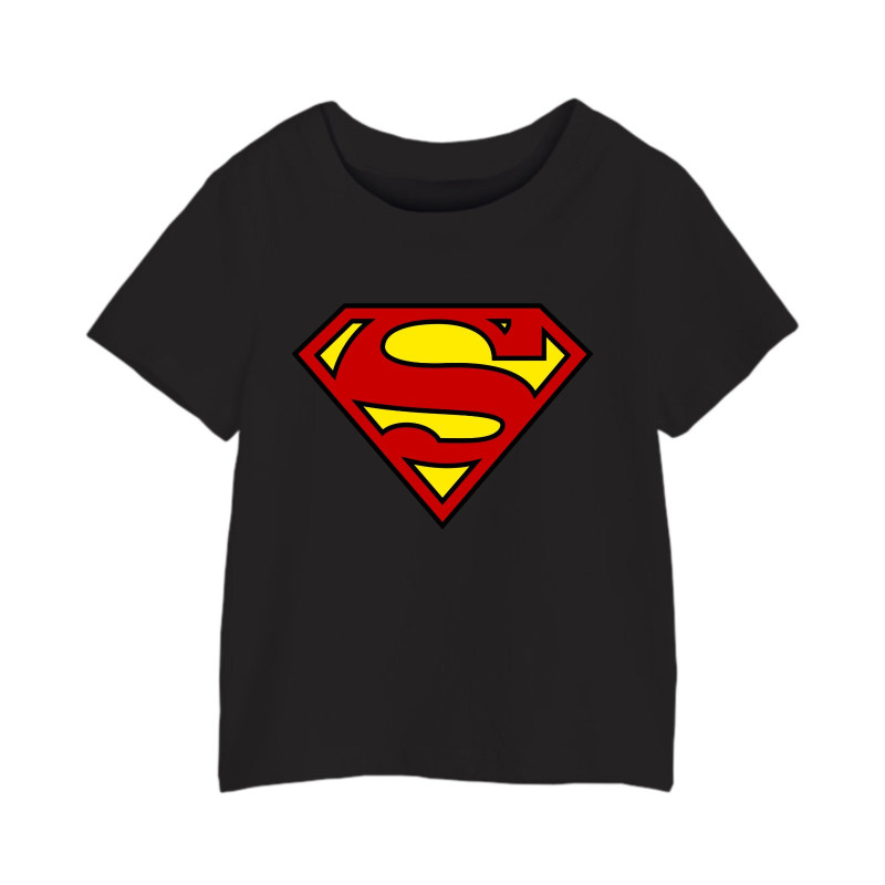 Al Amal Superman tishirts with logo, Black