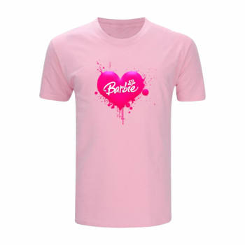 Al amal Barbie causual T-shirt(4 Designs) for Girls ( Pink )