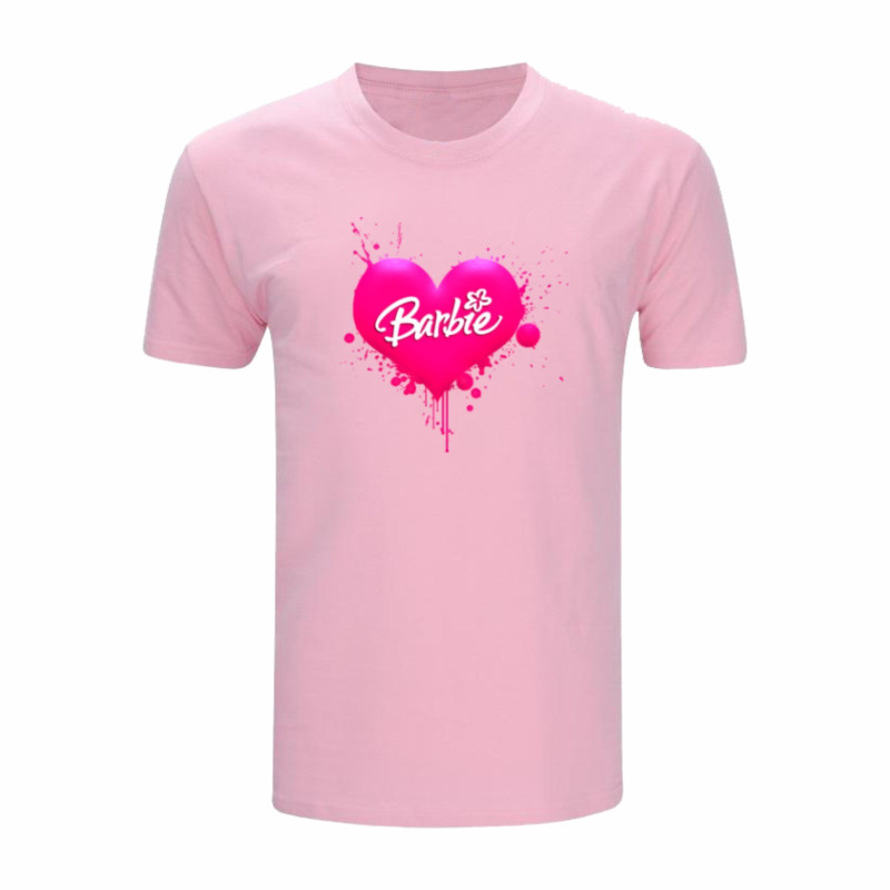 Al amal Barbie causual T-shirt(4 Designs) for Girls ( Pink )