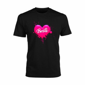 Al amal Barbie causual T-shirt(4 Designs) for Girls ( Black )