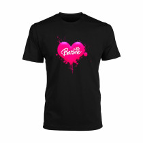 Al amal Barbie causual T-shirt(4 Designs) for Girls ( Black )