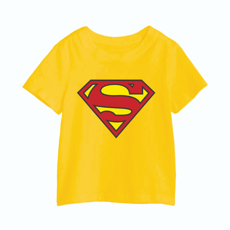 Al Amal Superman tishirts with logo, Yellow