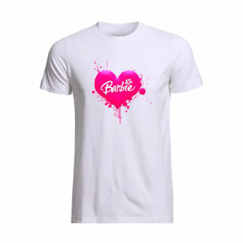 Al amal Barbie causual T-shirt(4 Designs) for Girls ( White )