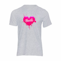 Al amal Barbie causual T-shirt(4 Designs) for Girls ( Grey )