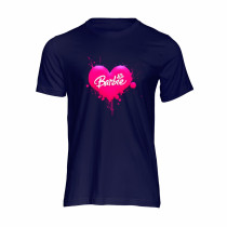 Al amal Barbie causual T-shirt(4 Designs) for Girls ( Sky Blue )