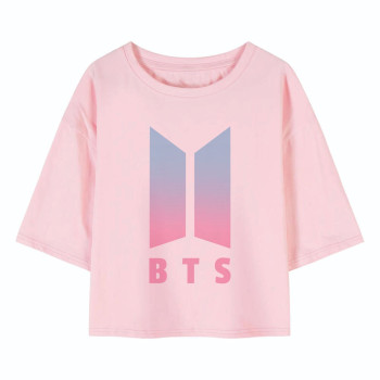 Al amal BTS crop Top(1 Designs) for Girls ( Pink )