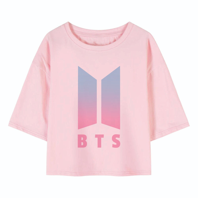 Al amal BTS crop Top(1 Designs) for Girls ( Pink )