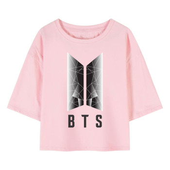 Al amal BTS crop Top(2 Designs) for Girls ( Pink )