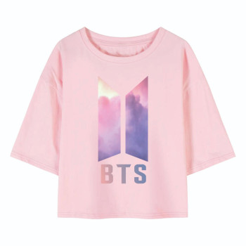 Al amal BTS crop Top(3 Designs) for Girls ( Pink )