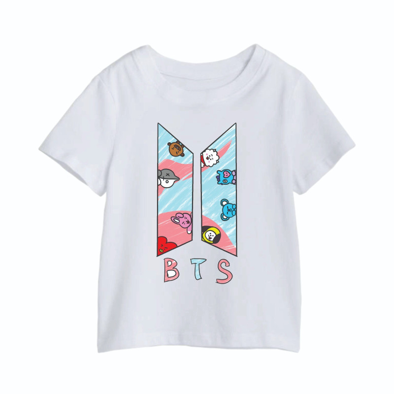 Al amal BTS causual tishirt (2 Designs) Unisex ( White )