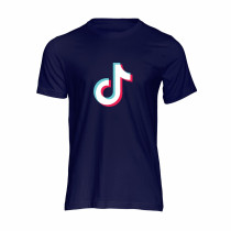 Al amal Tiktok causual T-shirt(1 Design) Unisex ( Navy Blue )