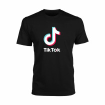 Al amal Tiktok causual T-shirt(2 Design) Unisex ( Black )