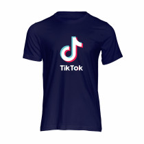 Al amal Tiktok causual T-shirt(2 Design) Unisex ( Navy Blue )
