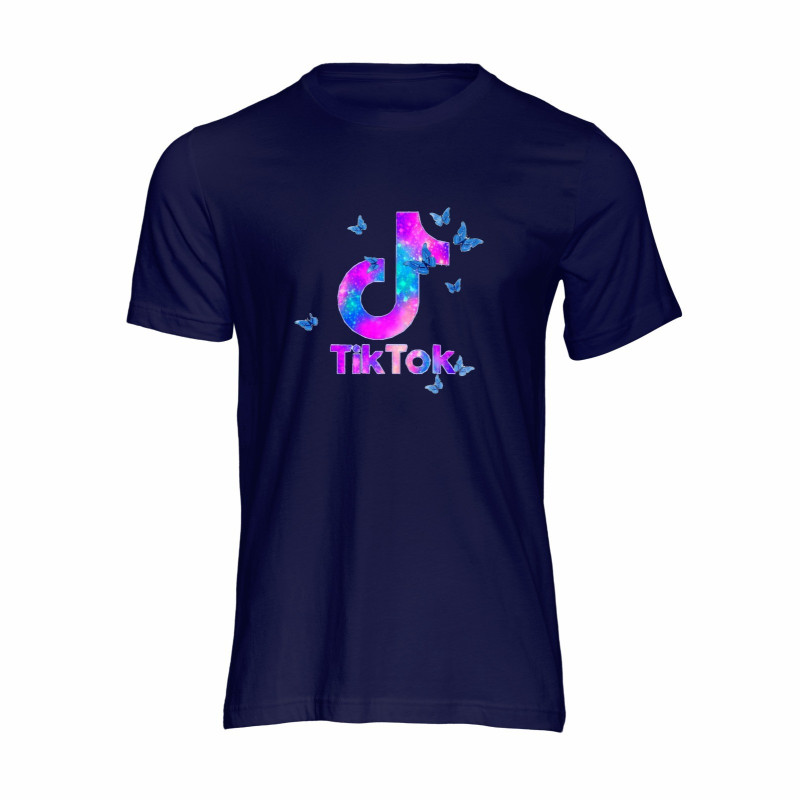 Al amal Tiktok causual T-shirt(3 Design) Unisex ( Navy Blue )