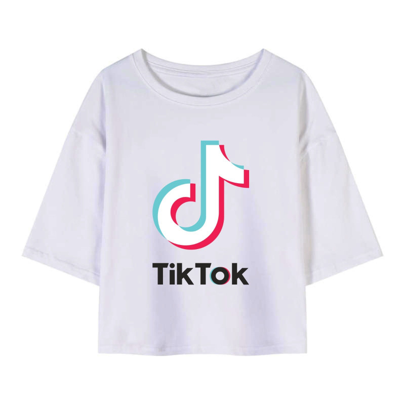 Al amal TiKTok crop Top(1 Design) for Girls ( White )
