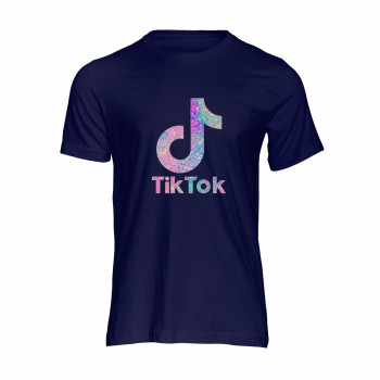 Al amal TiKTok crop Top(1 Design) for Girls ( Navy Blue )