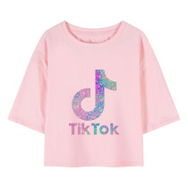 Al amal TiKTok crop Top(2 Design) for Girls ( Pink )
