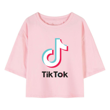 Al amal TiKTok crop Top(3 designs) for Girls ( Pink )