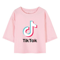 Al amal TiKTok crop Top(3 designs) for Girls ( Pink )