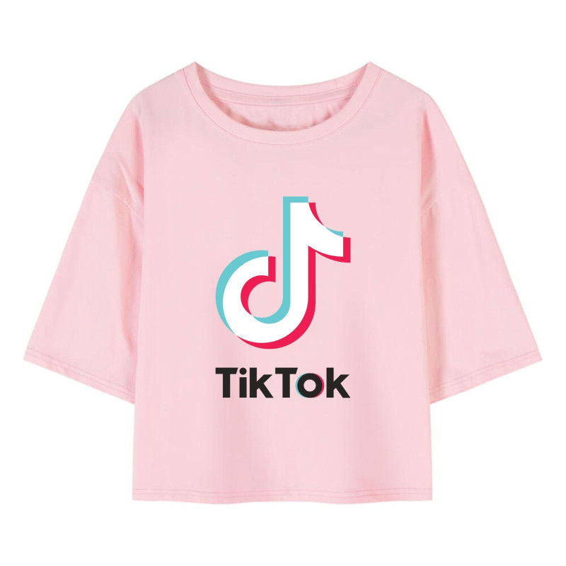 Al amal TiKTok crop Top(3 designs) for Girls ( Pink )