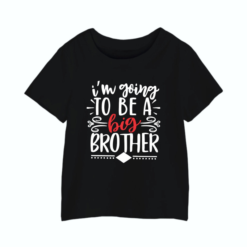 Al amal Big Brother T-shirt(2 designs) for boys ( Black )
