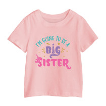 Al amal Big Sister T shirt(1 designs) for Girls ( Pink )