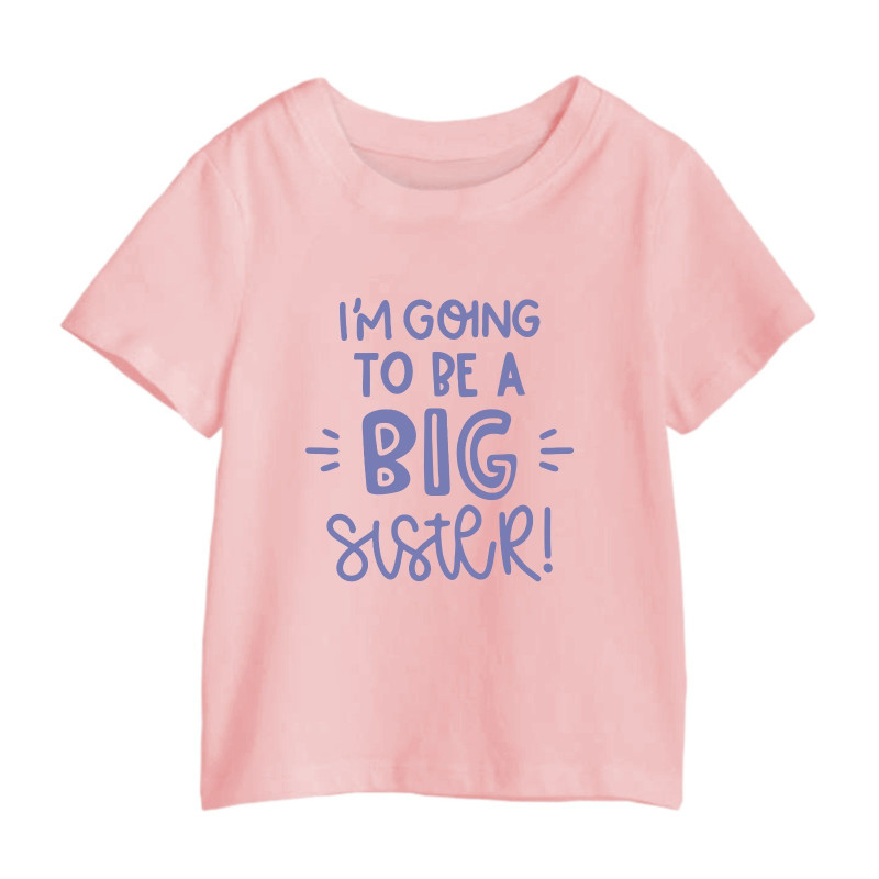 Al amal Big Sister T shirt(2 designs) for Girls ( Pink )