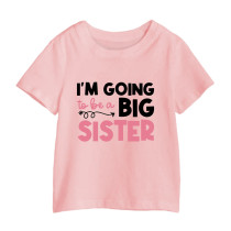 Al amal Big Sister T shirt(3 designs) for Girls ( Pink )