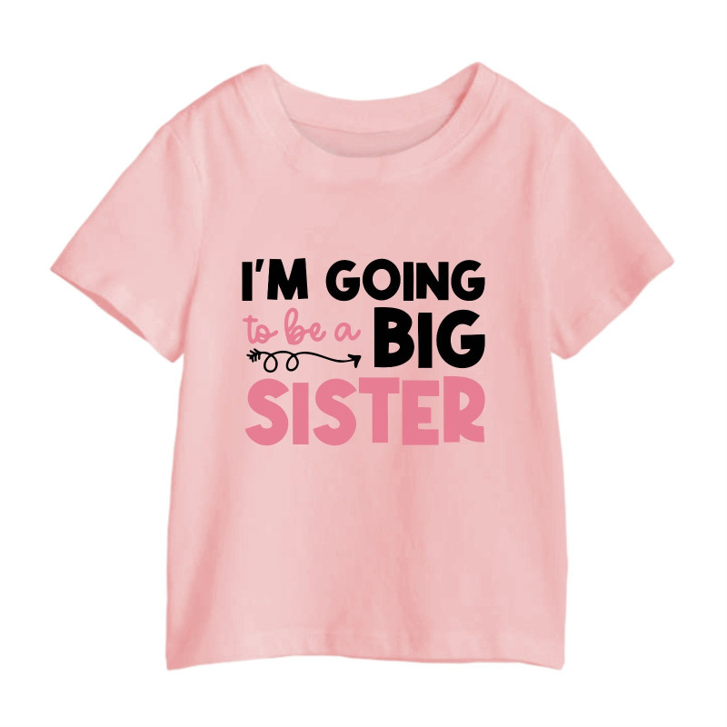 Al amal Big Sister T shirt(3 designs) for Girls ( Pink )