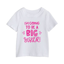 Al amal Big Sister T shirt(1 designs) for Girls ( White )