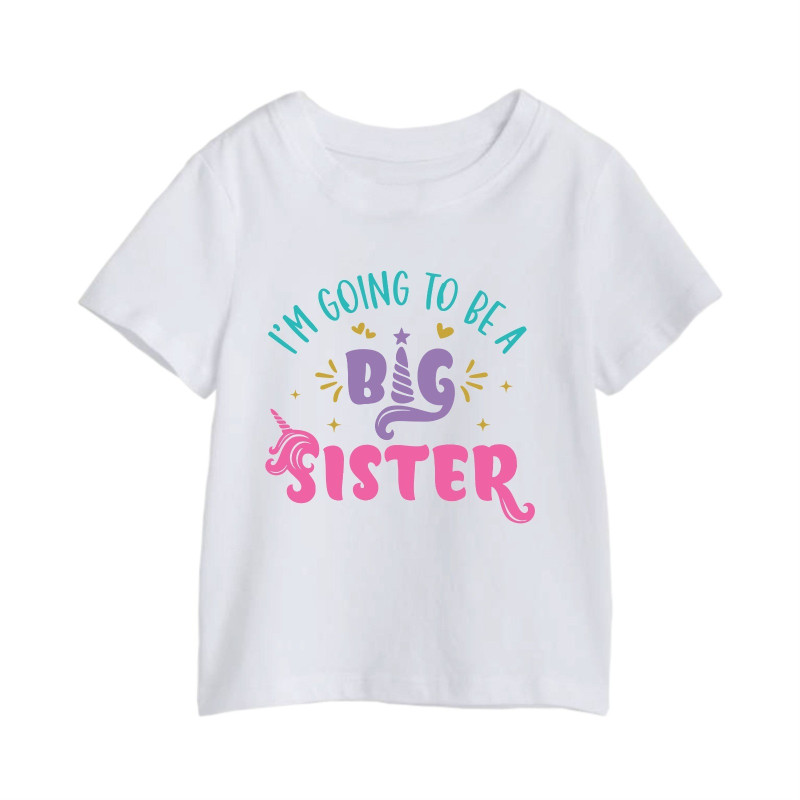 Al amal Big Sister T shirt(2 designs) for Girls ( White )