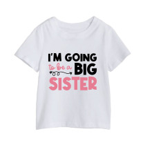 Al amal Big Sister T shirt(3 designs) for Girls ( White )