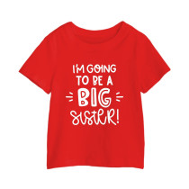 Al amal Big Sister T shirt(1 designs) for Girls ( Red )