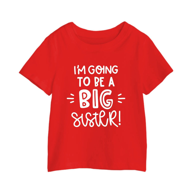 Al amal Big Sister T shirt(1 designs) for Girls ( Red )