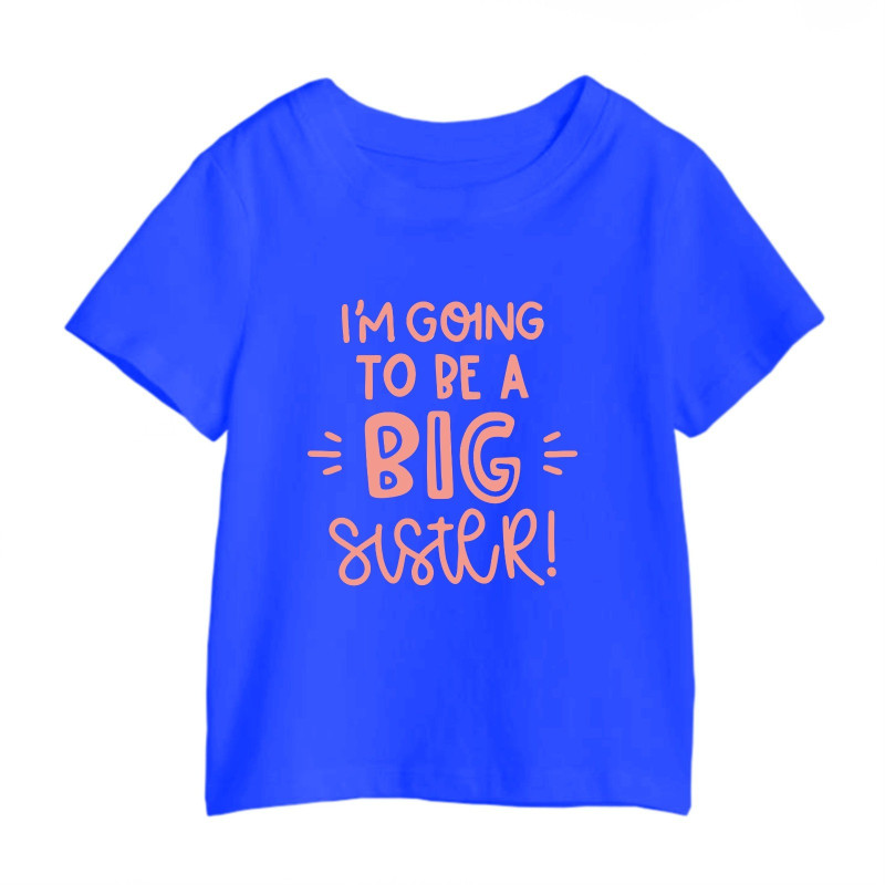 Al amal Big Sister T shirt(1 designs) for Girls ( Blue )