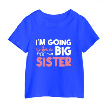 Al amal Big Sister T shirt(2 designs) for Girls ( Blue )
