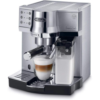De'Longhi Pump Espresso and Cappuccino Coffee Machine - Silver EC 850.M