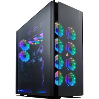 Corsair Obsidian 1000D Super-Tower Case, Smoked Tempered Glass, Aluminum Trim - Integrated Commander PRO Fan And Lighting Controller, CC-9011148-WW