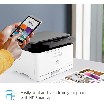 HP Color Laser Mfp 178Nw - Print, Copy, Scan - White 4Zb96A