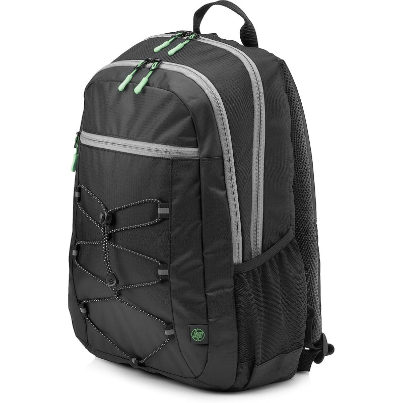 HP 15.6 Active Backpack, Black/Mint Green - 1Lu22AaAbb