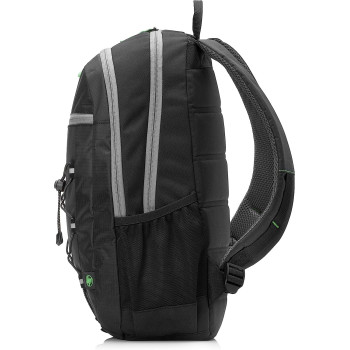 HP 15.6 Active Backpack, Black/Mint Green - 1Lu22AaAbb