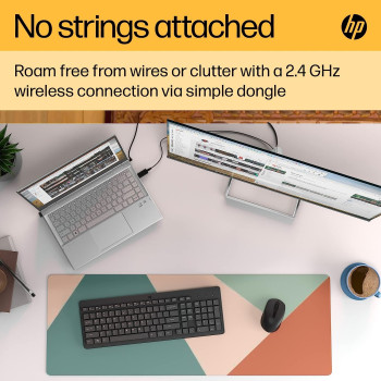 HP 150 Wireless Mouse (3 Buttons, Ergonomic, Usb-A, 2.4 Ghz), Black-2S9L1Aa