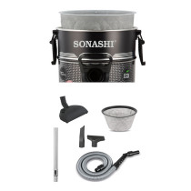 Sonashi 2400W 25L Drum Vacuum Cleaner (SVC-9029D) (SILVER-BLACK)